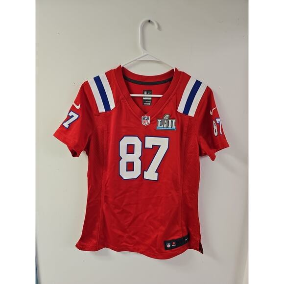 Nike NFL On Field Womens M Jersey New England Patriots #87 Rob Gronkowski SB LII - Picture 1 of 9